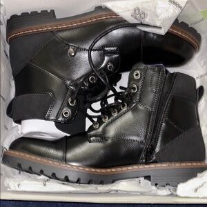 Men's Black Leather Boots